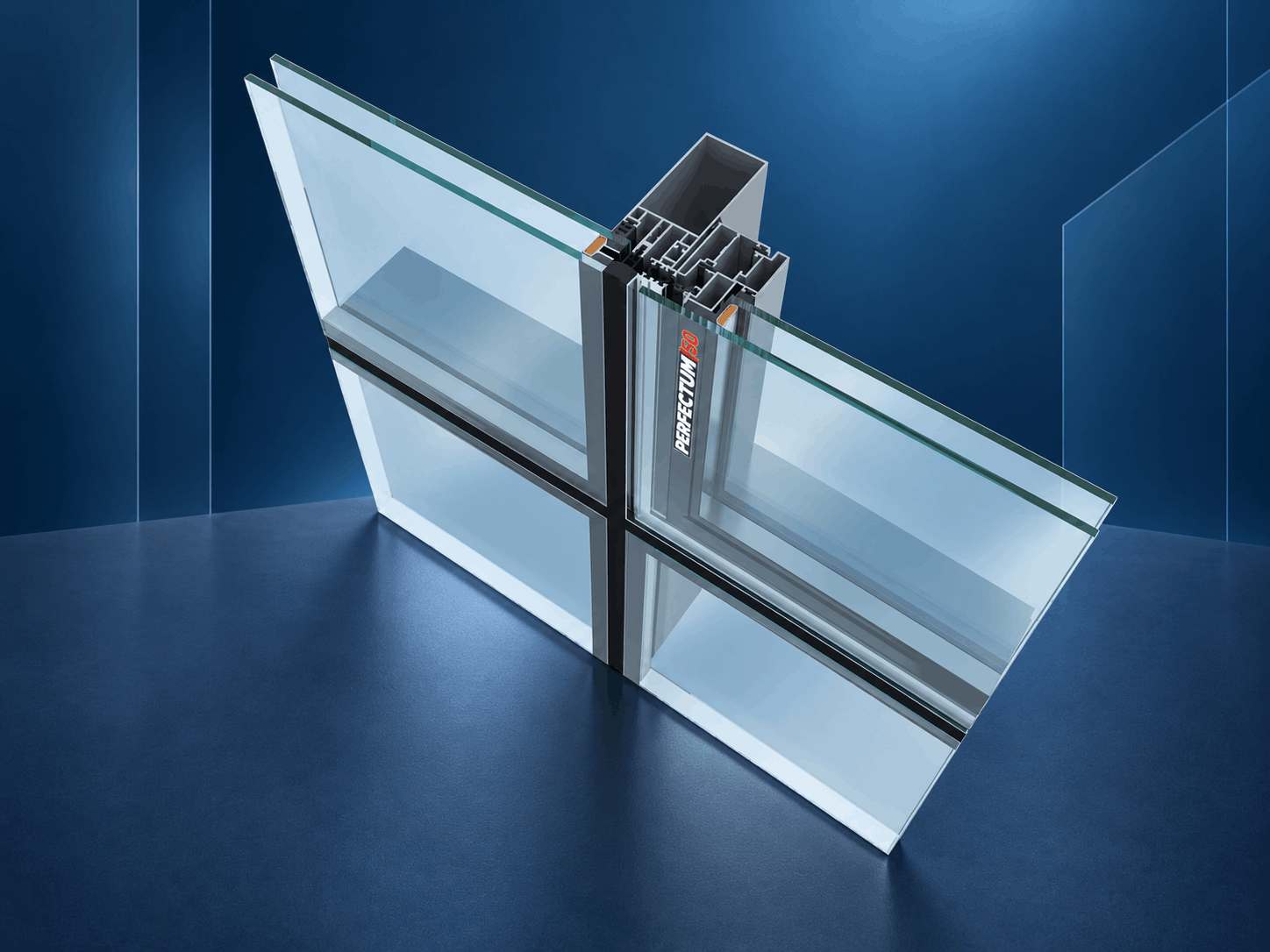 Perfectum 50 aluminium curtain wall system