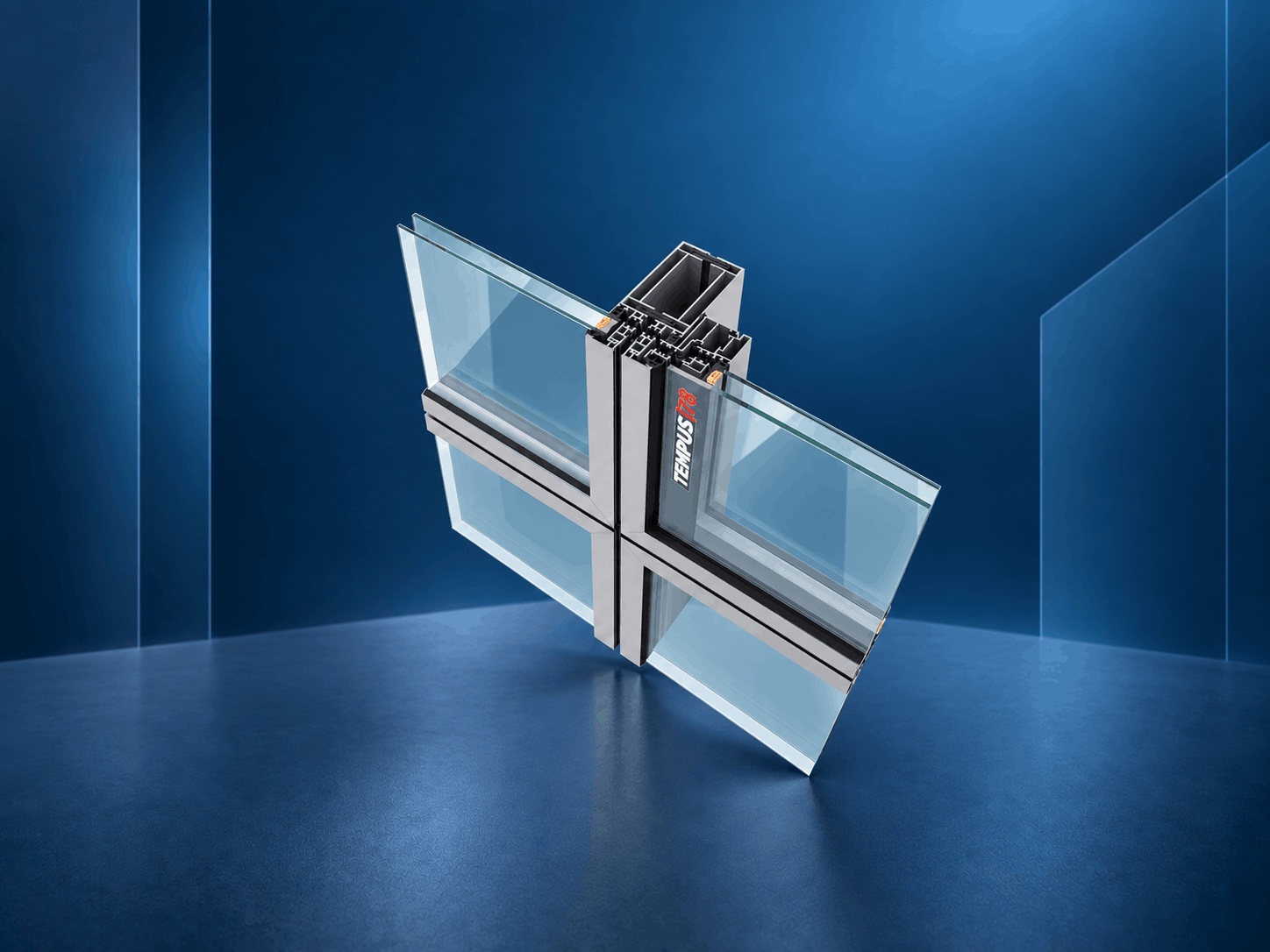 TEMPUS 78 aluminium curtain wall system