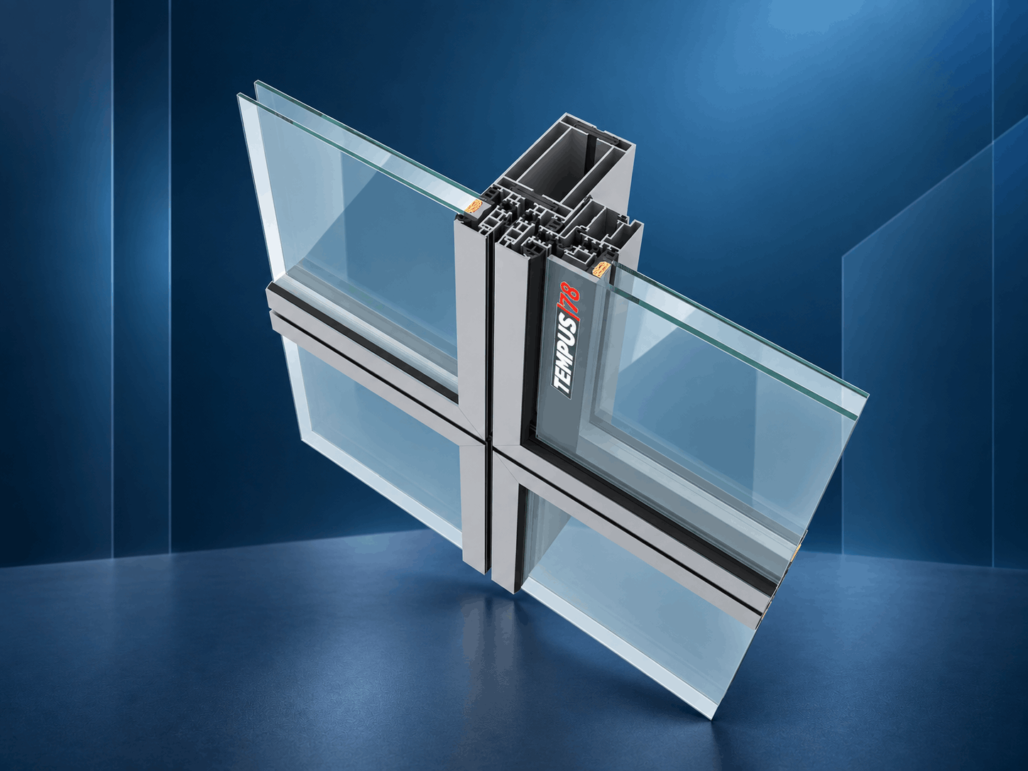 Tempus 78 aluminium curtain wall system